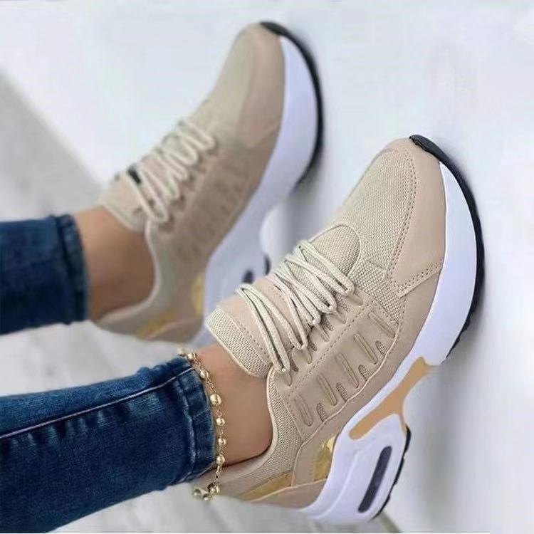 Dame Sporty Sneakers med moderigtigt holografisk overdækning og dæmpende komfort såldesign Stilla