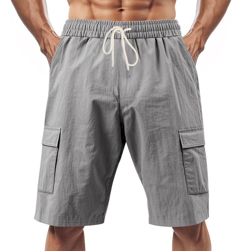 Herrer Cargo-Shorts med elastisk linning og praktiske sidelommer Stilla