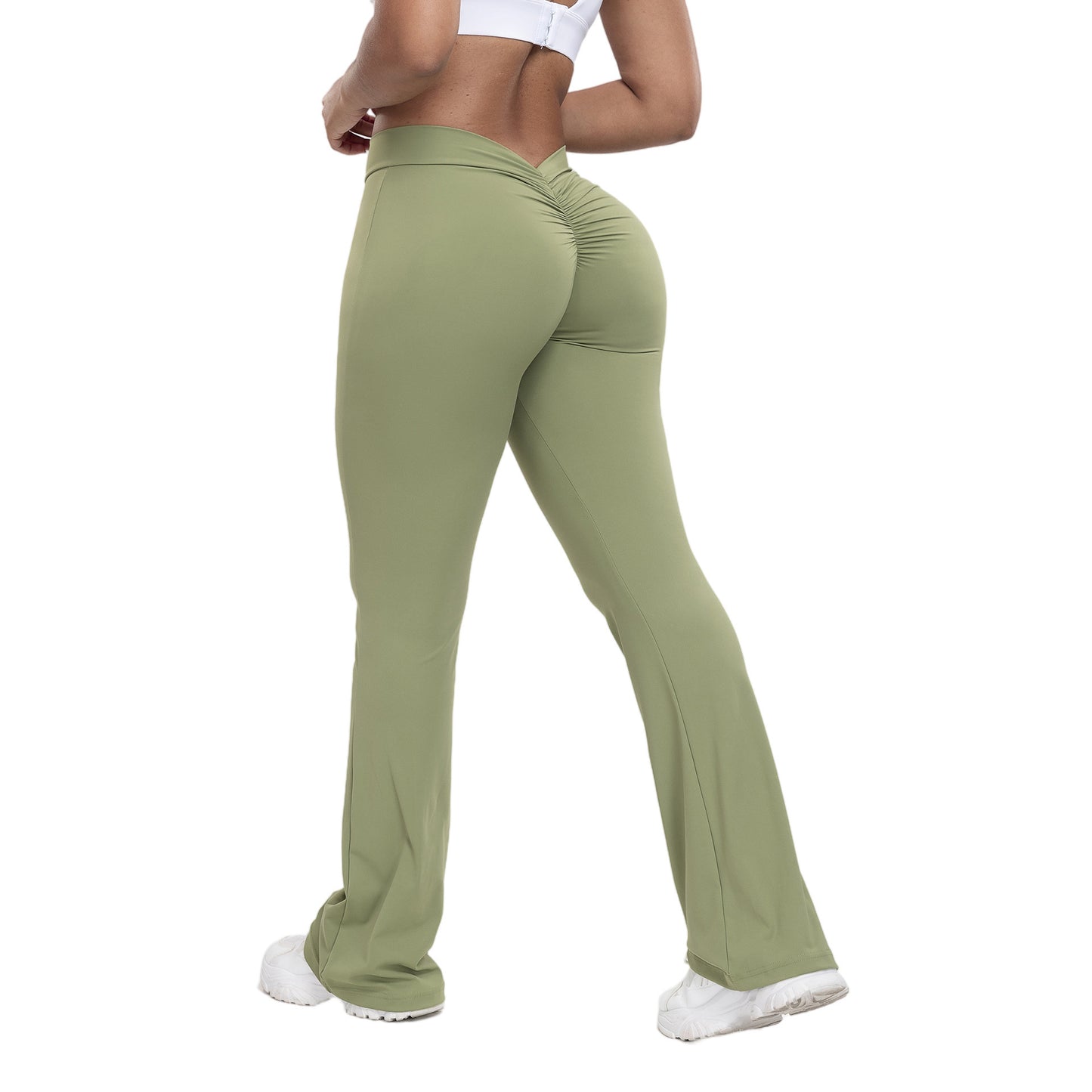 Dame sportleggings med høj talje og rynk Stilla
