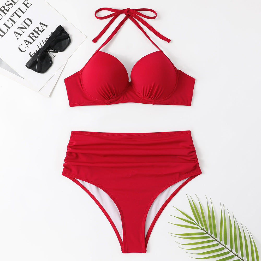 Bikini-sæt til damer med halterneck og polstring Stilla