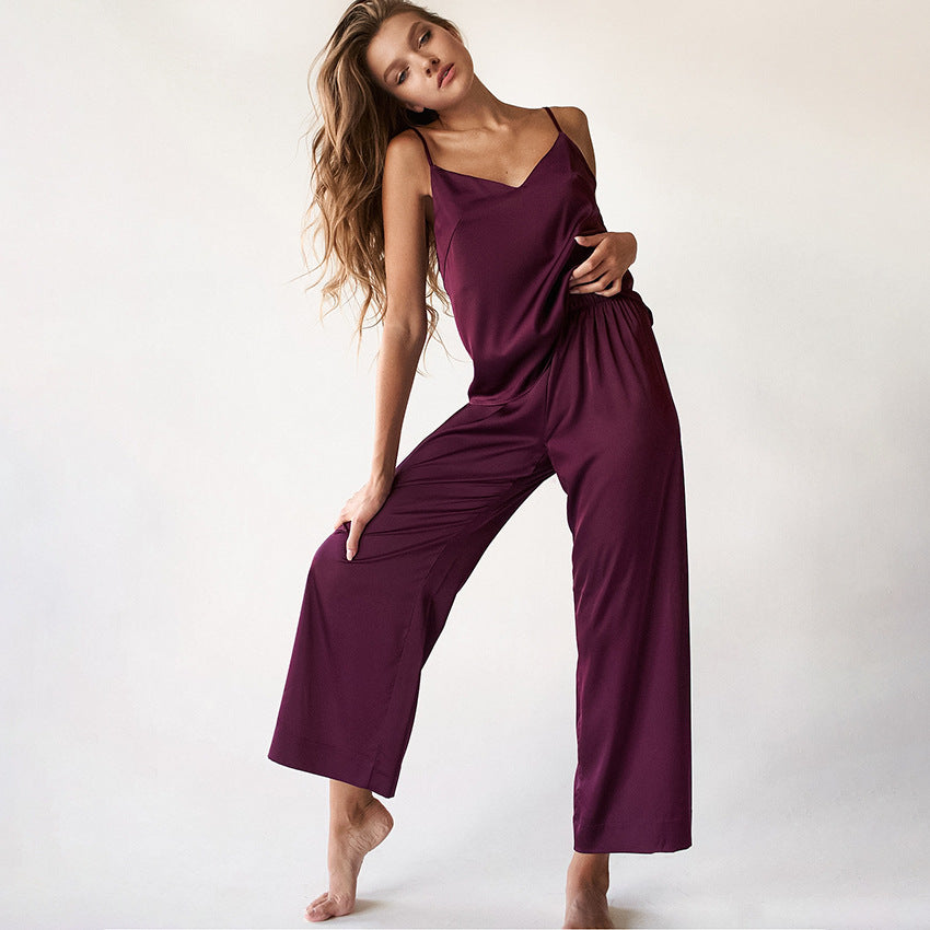 Dame Letvægts Jumpsuit med Bred Ben Stilla
