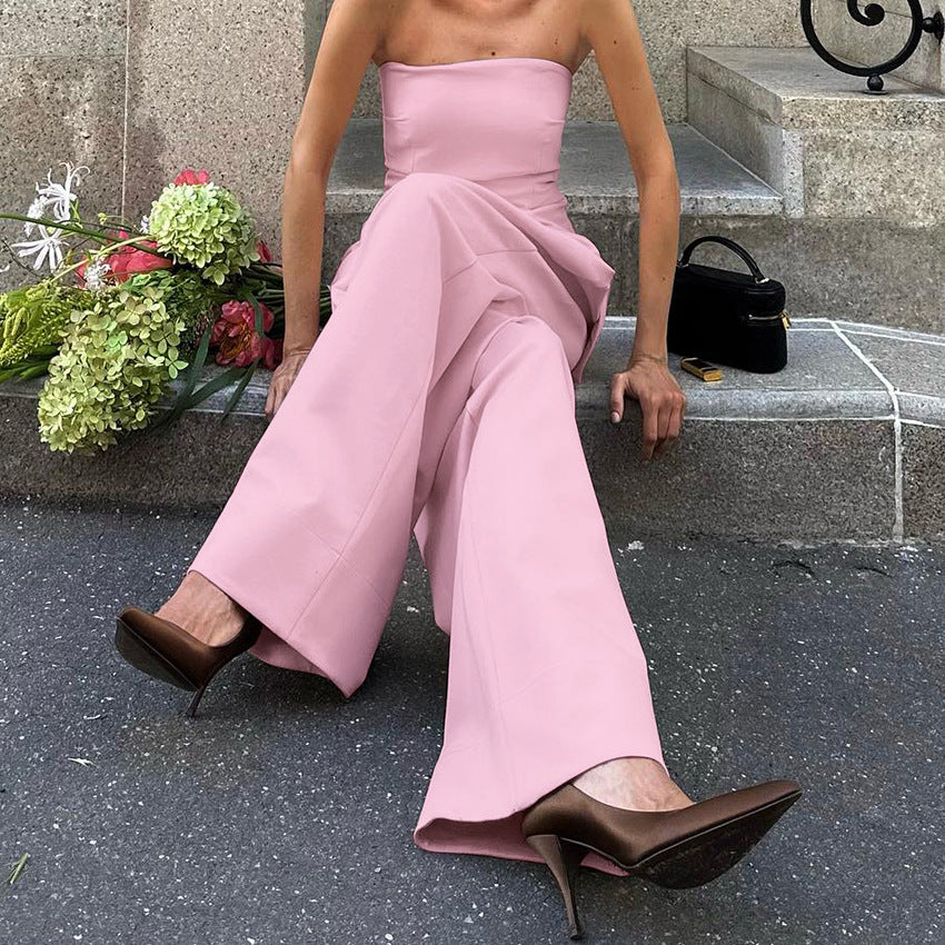 Dame Elegant og stilfuld jumpsuit med skulderfri design Stilla