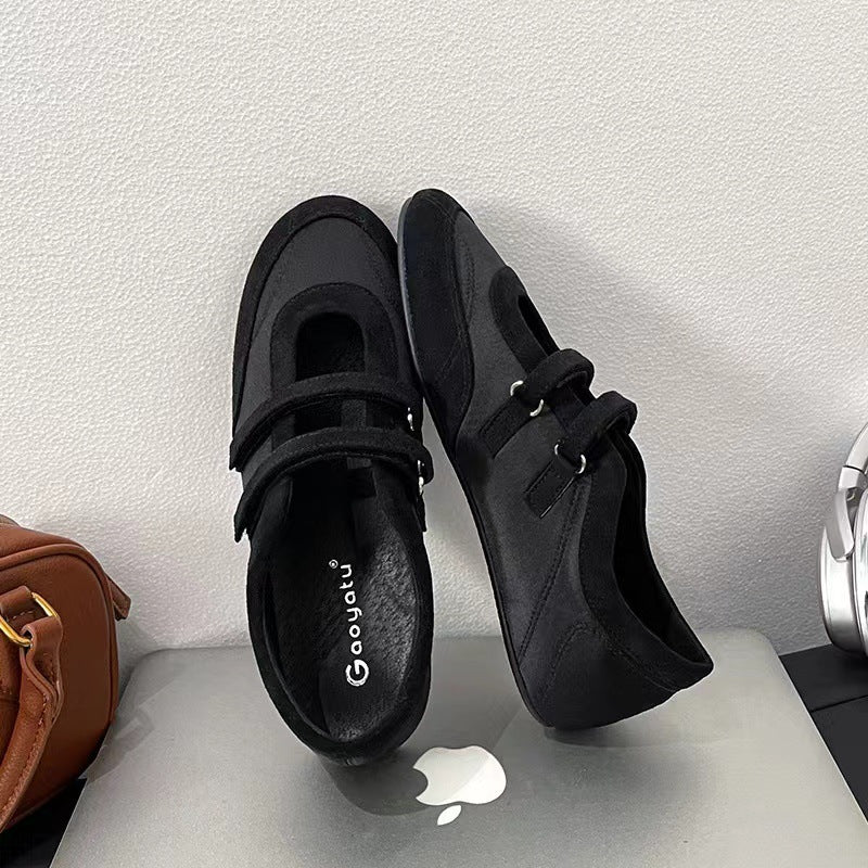 Dame Adskillige Dobbeltslids Casual Mary Jane Ballerinaer Stilla