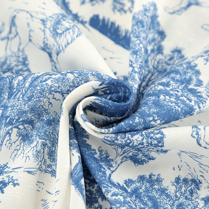 Dame skjorte bluse med floralt motiv og afslappet snit Stilla