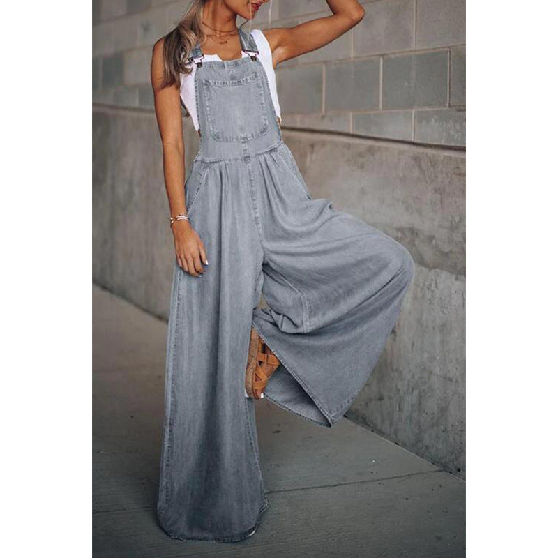 Stilla | Damernes Denim Jumpsuit