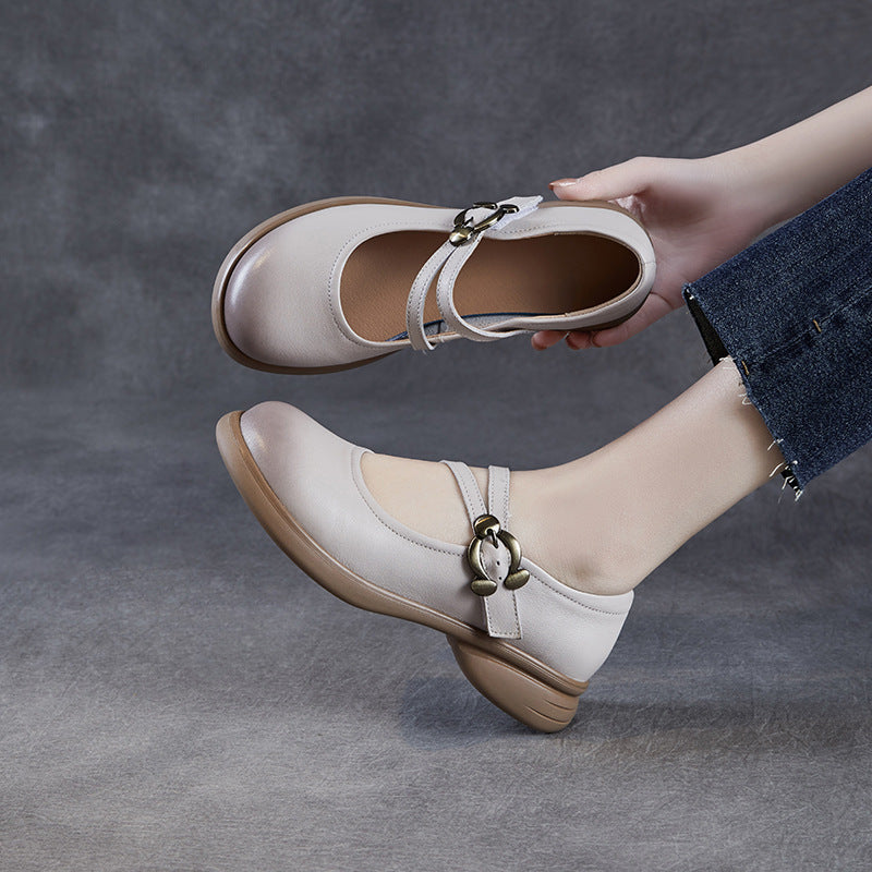 Dame Elegante Mary Jane Ballerinas med Komfortremme Stilla