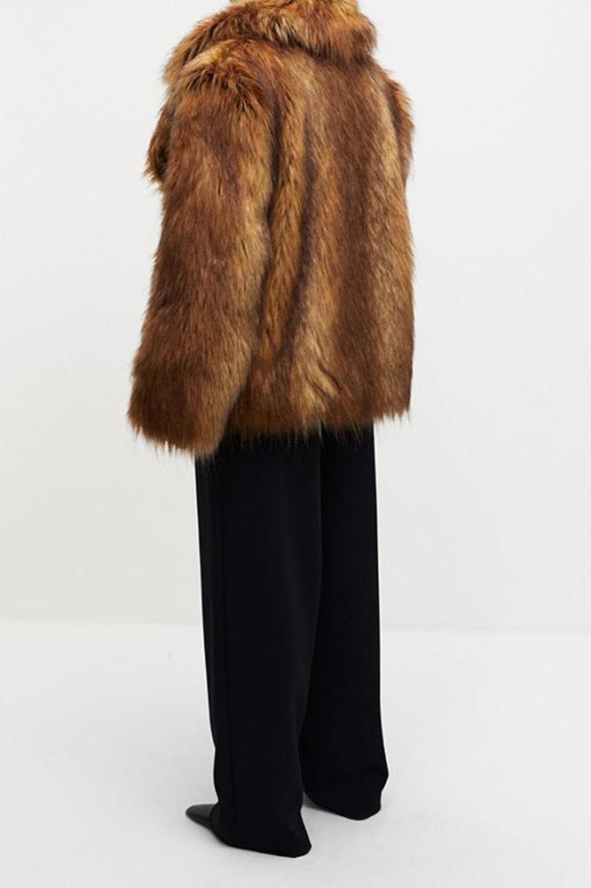 Stilla | City Street Faux Fur Elegant Frakke