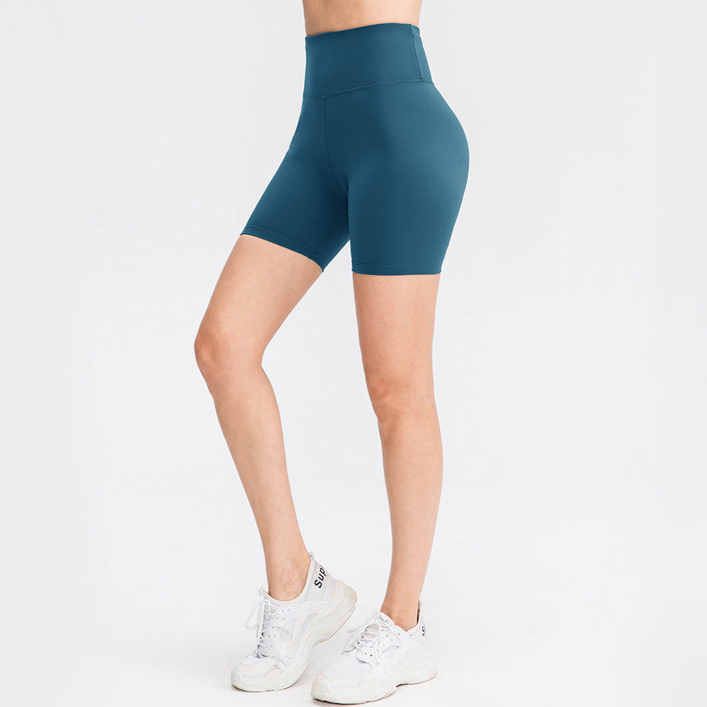 Stilla | Dobbelt Sidet Brocade Børstet Yoga Shorts Nude Følelse, Høj Talje, Hofte Løft Fitness Bukser
