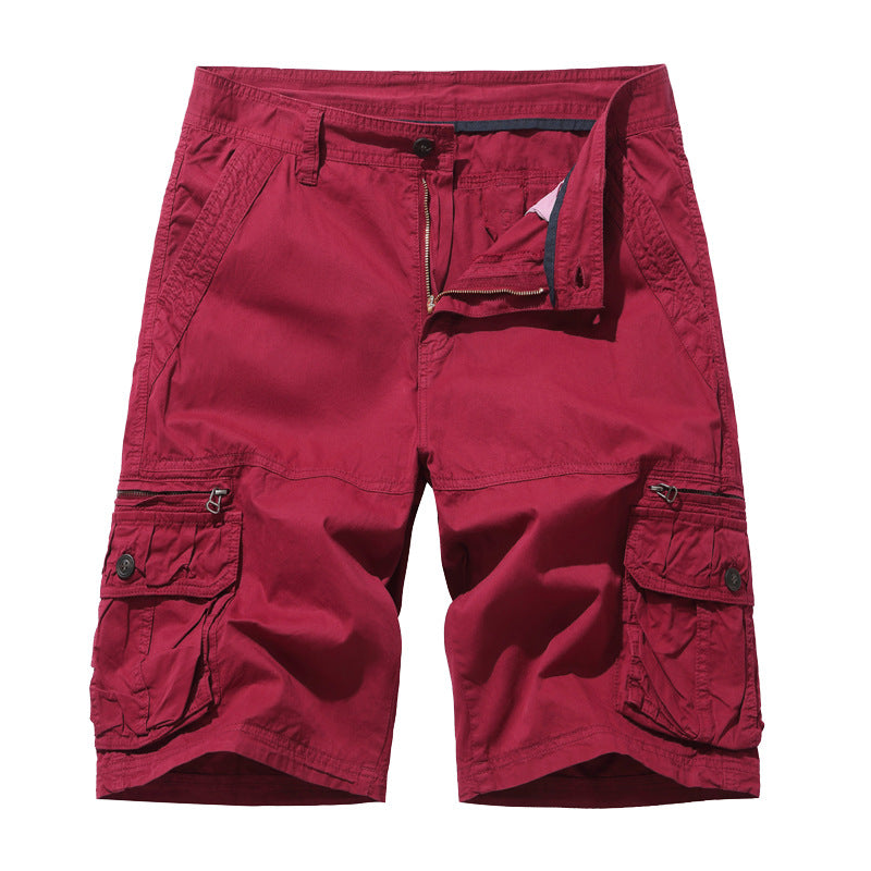 Herre Cargo-shorts med multifunktionelt lomme-design Stilla