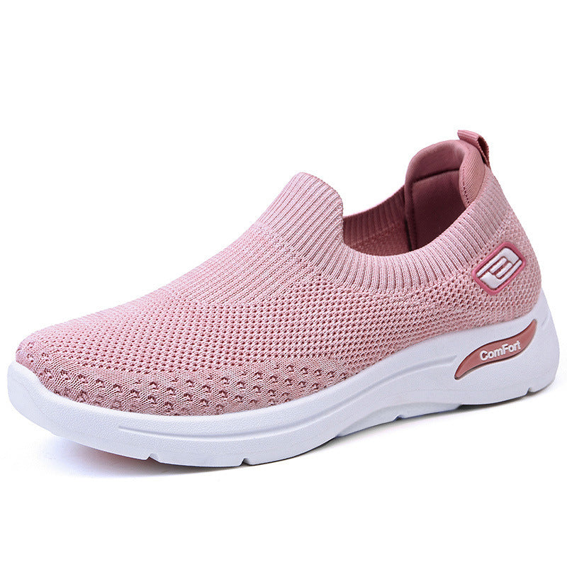 Dame Komfortable Slip-On Sneakers med stødabsorberende sål og elastisk overdel Stilla