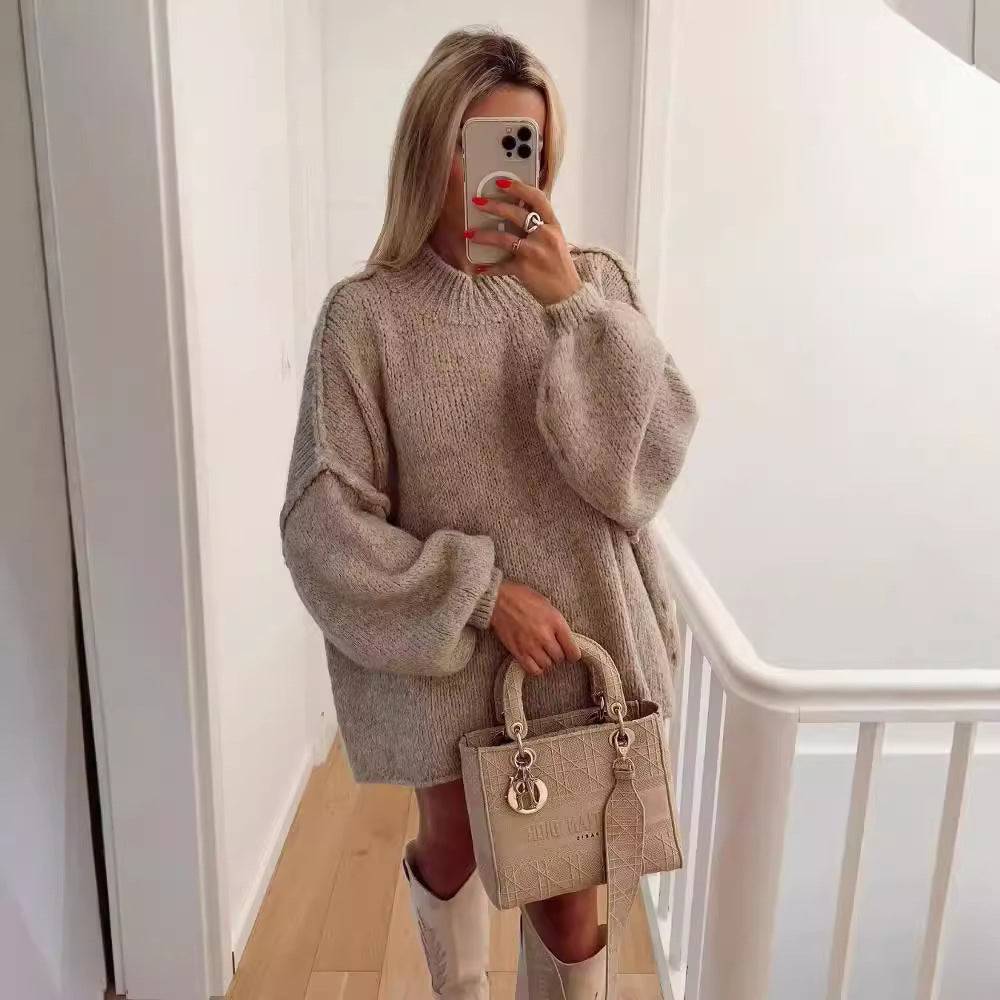 Femme Textured Knit Sweater Stilla