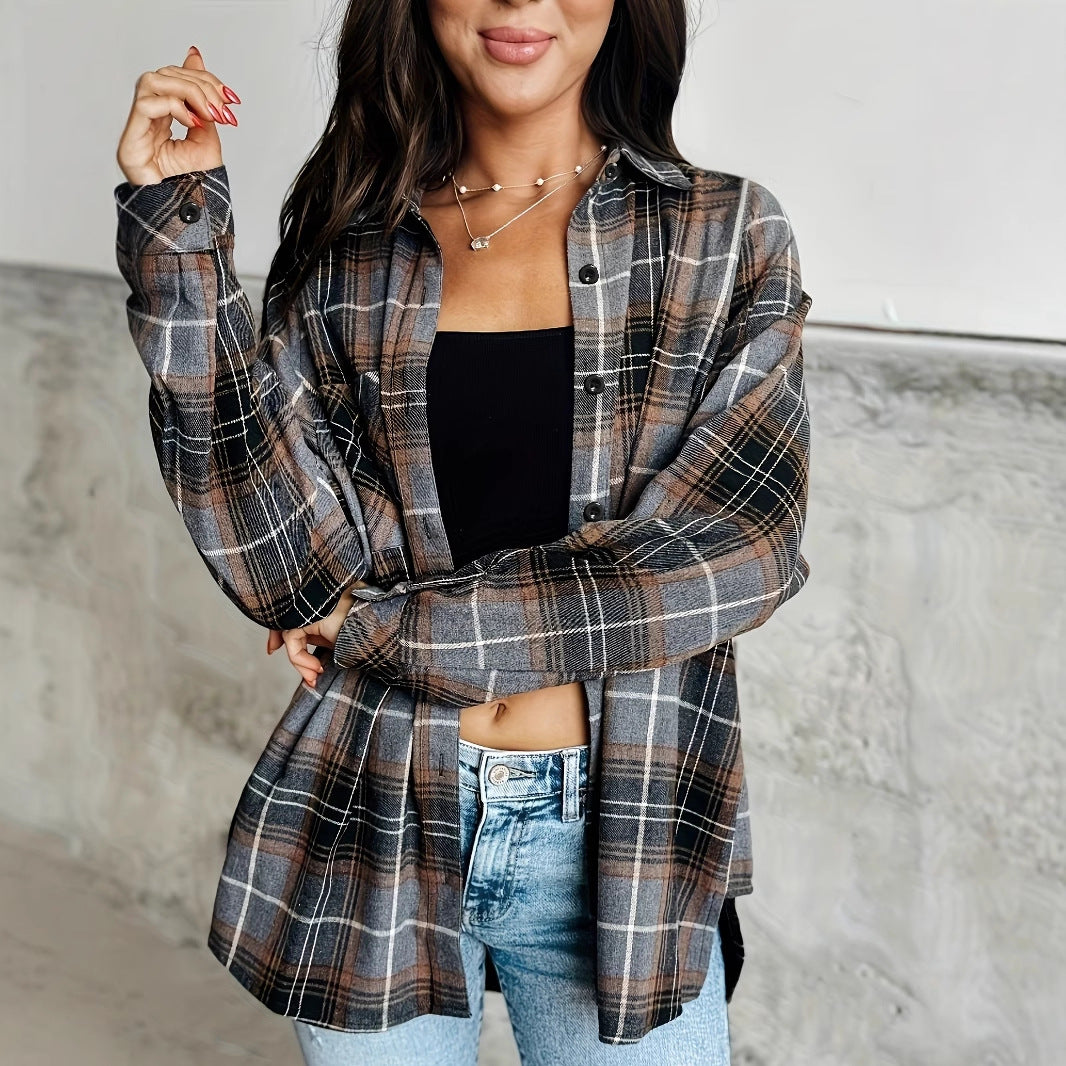 Damer flannel skjorte Stilla