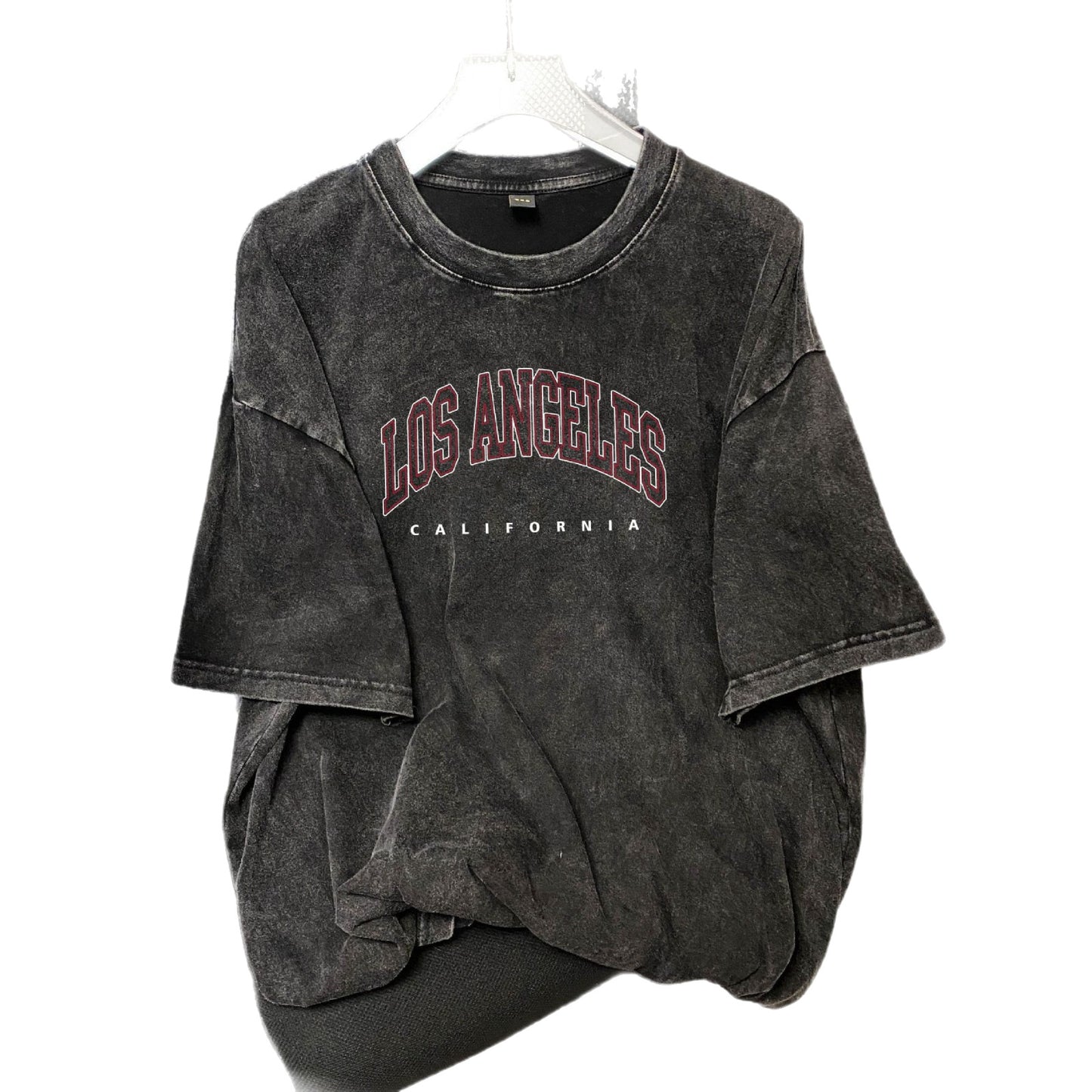 Dame Oversized T-shirt med Los Angeles tryk Stilla