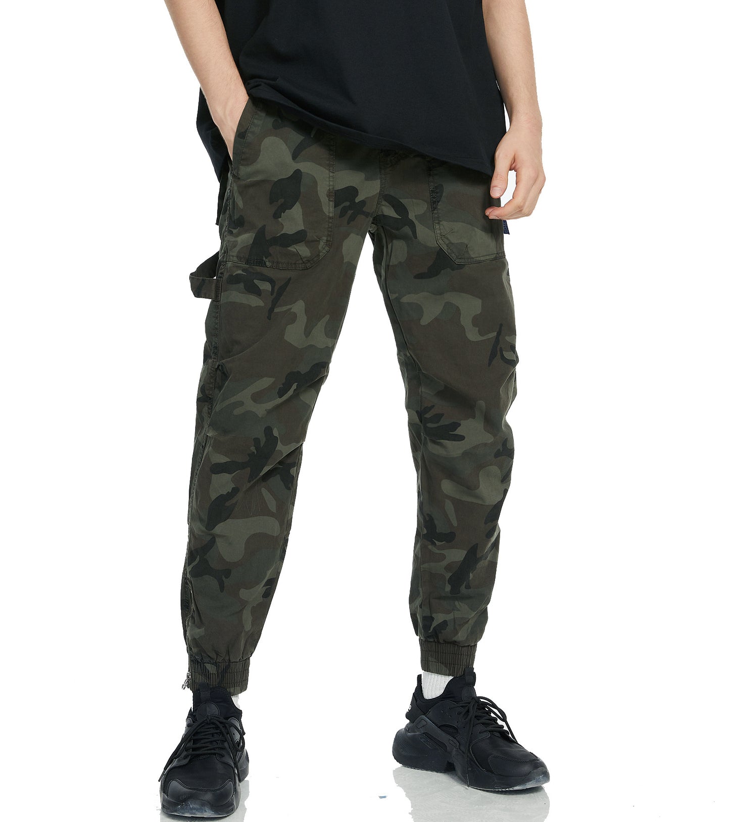Herrer Camo Utility Cargo Bukser Stilla