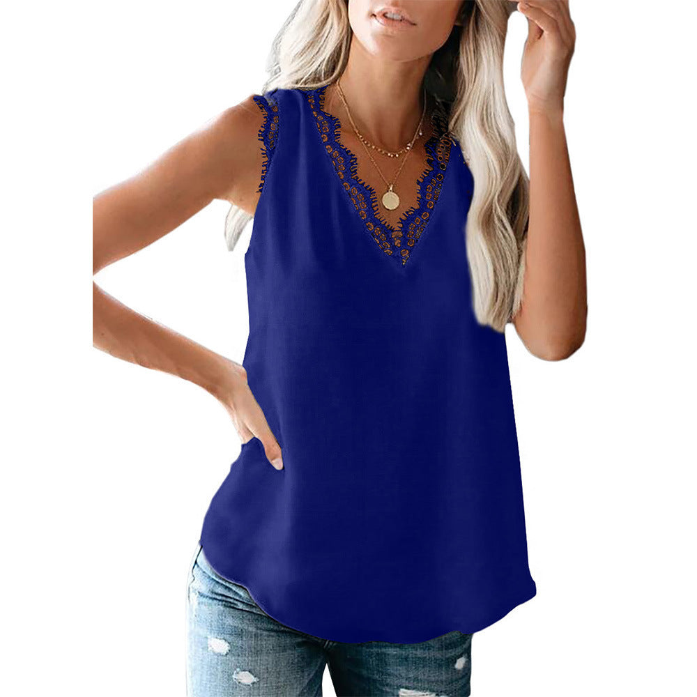 Dame spidse dekoreret blouse Stilla