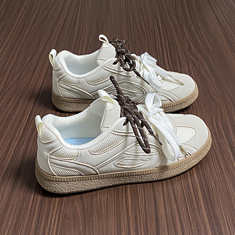 Dame Komfort-sneakers med innovativt snøresystem og åndbar mesh-overflade Stilla