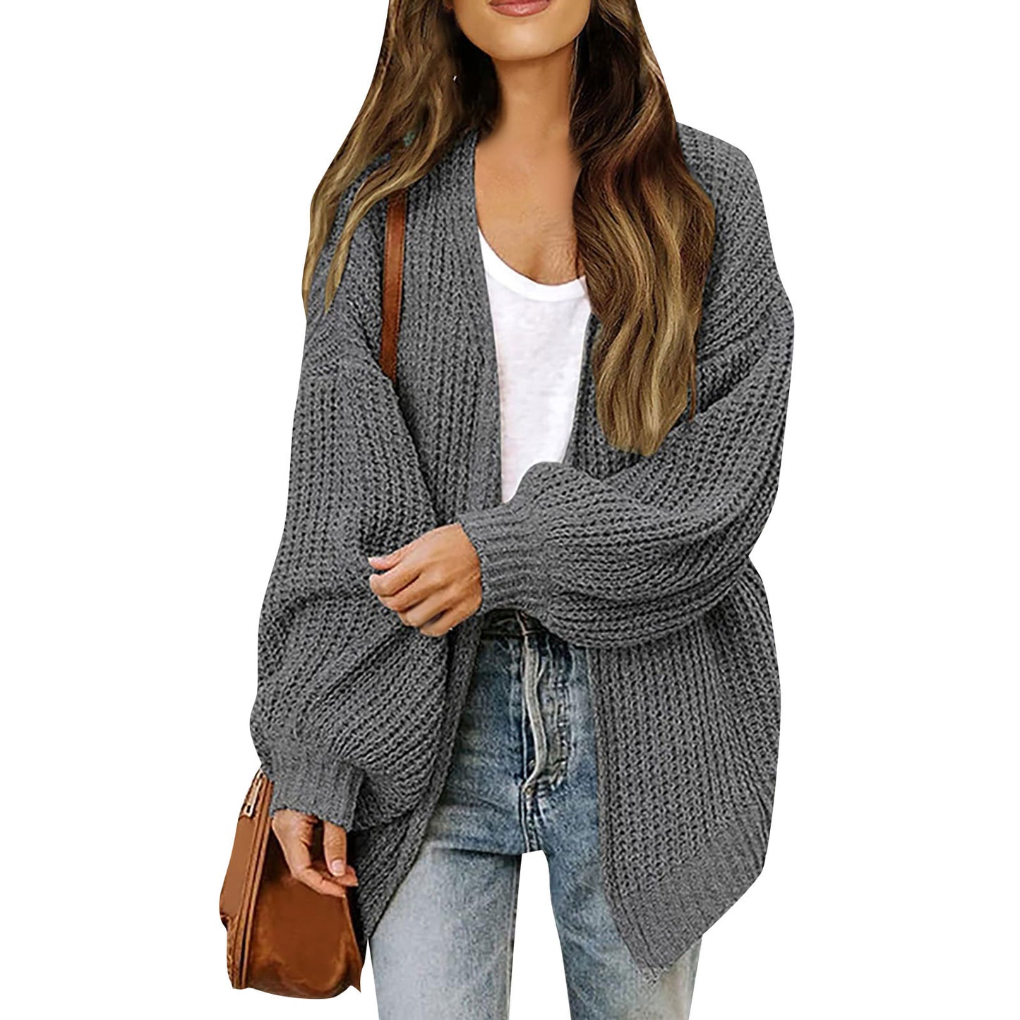 Femme Oversized Chunky Strikjakke Stilla
