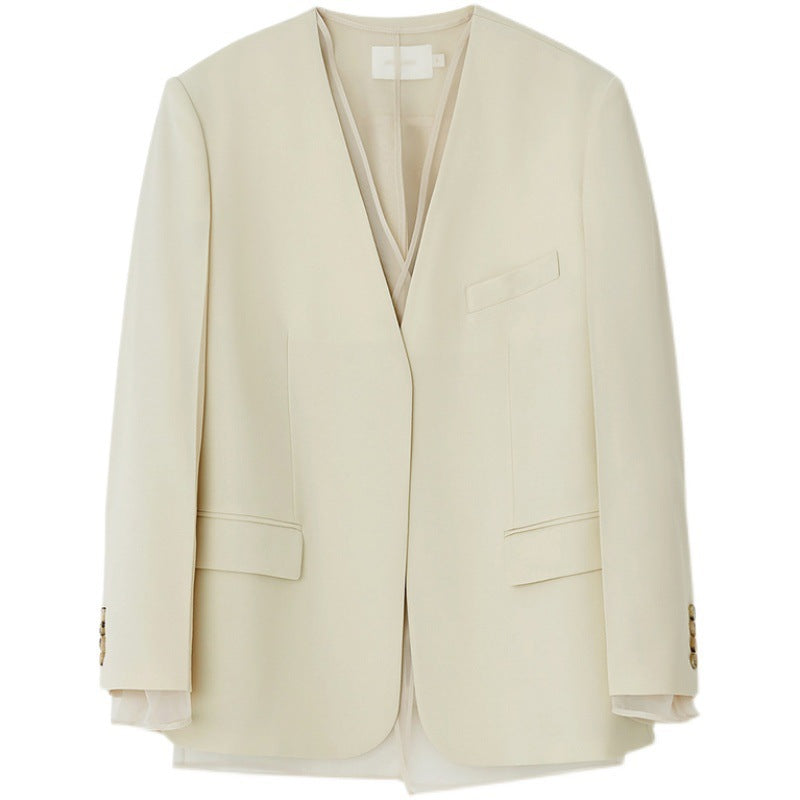 Dame elegant Blazerjakke med minimalistiske detaljer og moderne snit Stilla