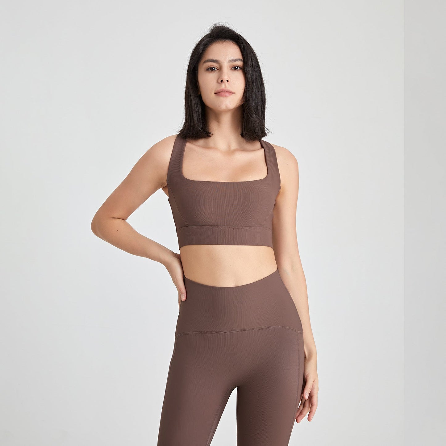 Stilla | Back U Hals Stødabsorberende Yoga Bh Nude Feel Push up Fitness Vest Til Kvinder