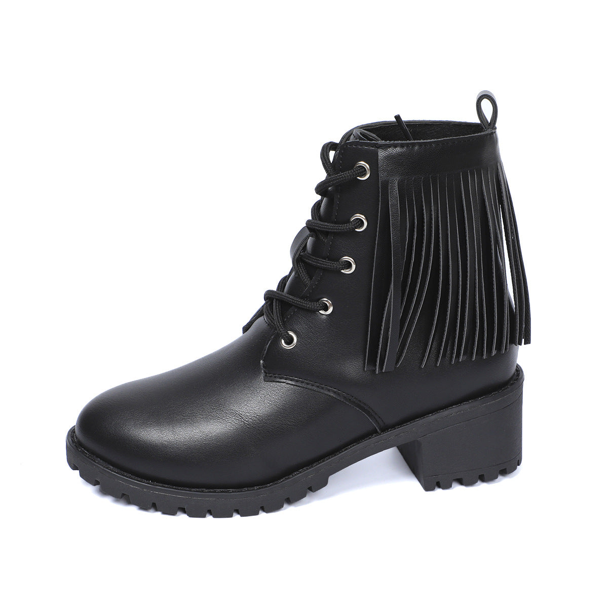 Dame Fringe-Boots med robust design og høj bærekomfort Stilla