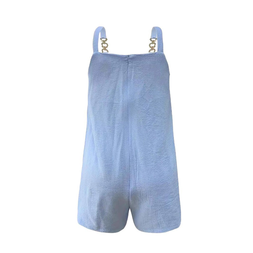 Dame Jumpsuit med smykke-stropper og praktiske lommer Stilla