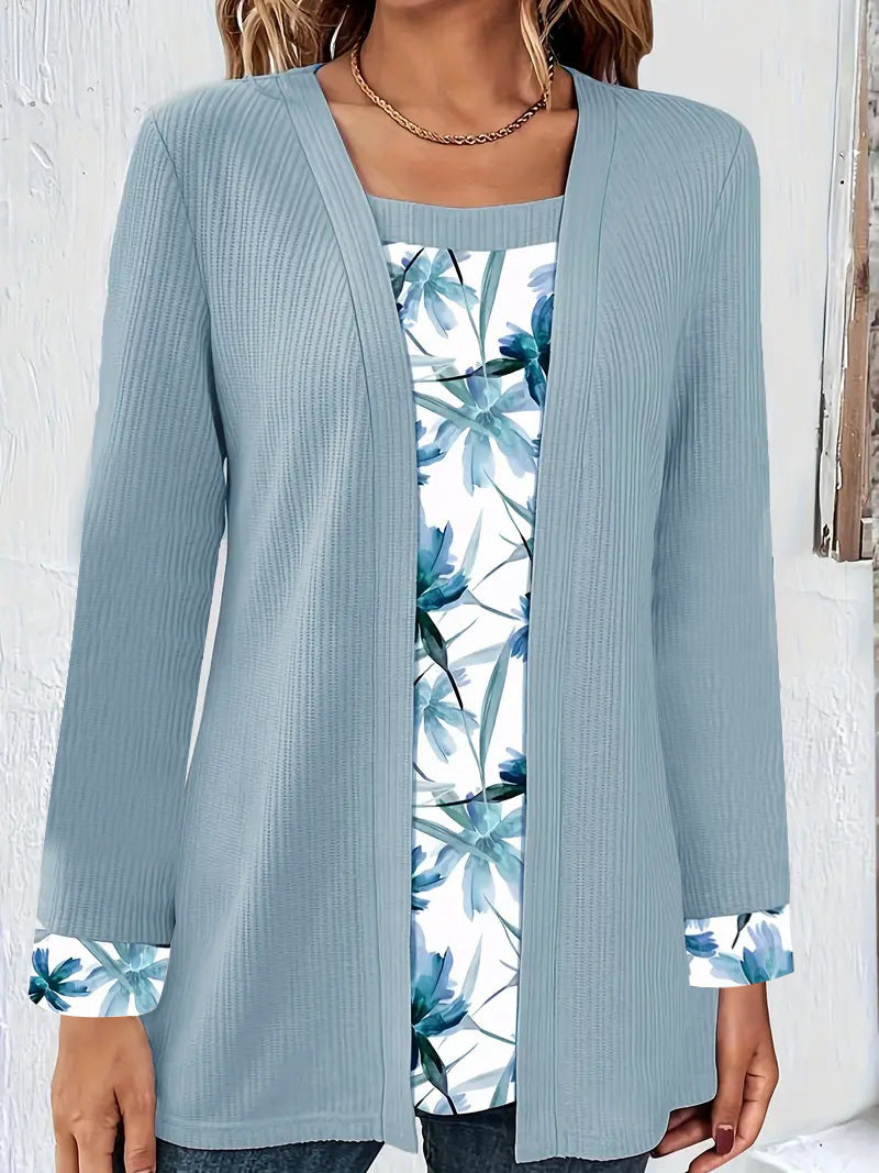 Dame Komfortabel Strikket Cardigan Stilla