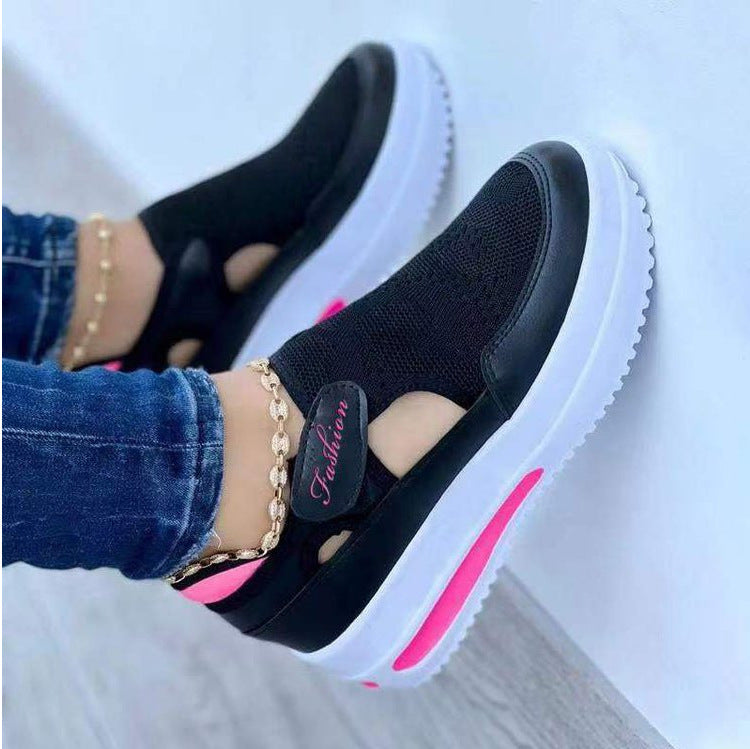 Dame Slip-On Sneakers med åndbart mesh og trendy design Stilla
