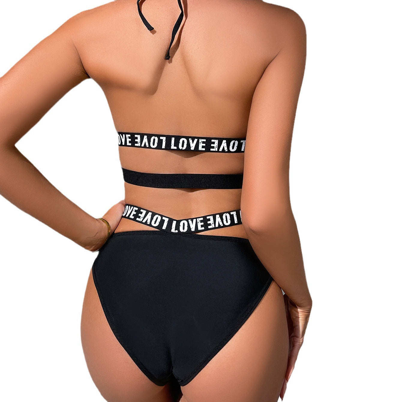 Dame Sportslig Cutout Bikini Sæt Stilla
