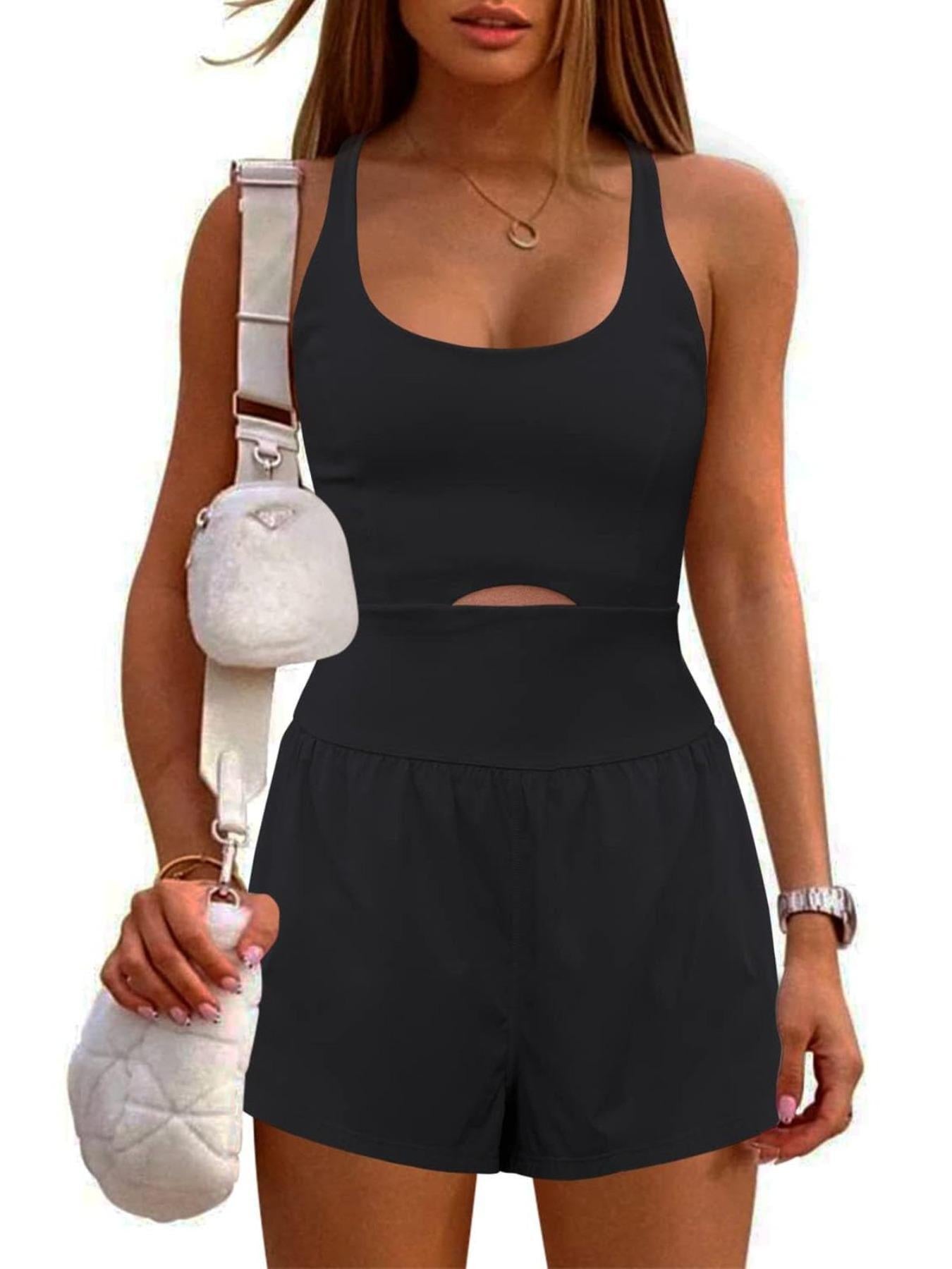 Stilla | Ryggen-jumpsuit Motetrend Dobbelt Stroppe Tæt Jumpsuit