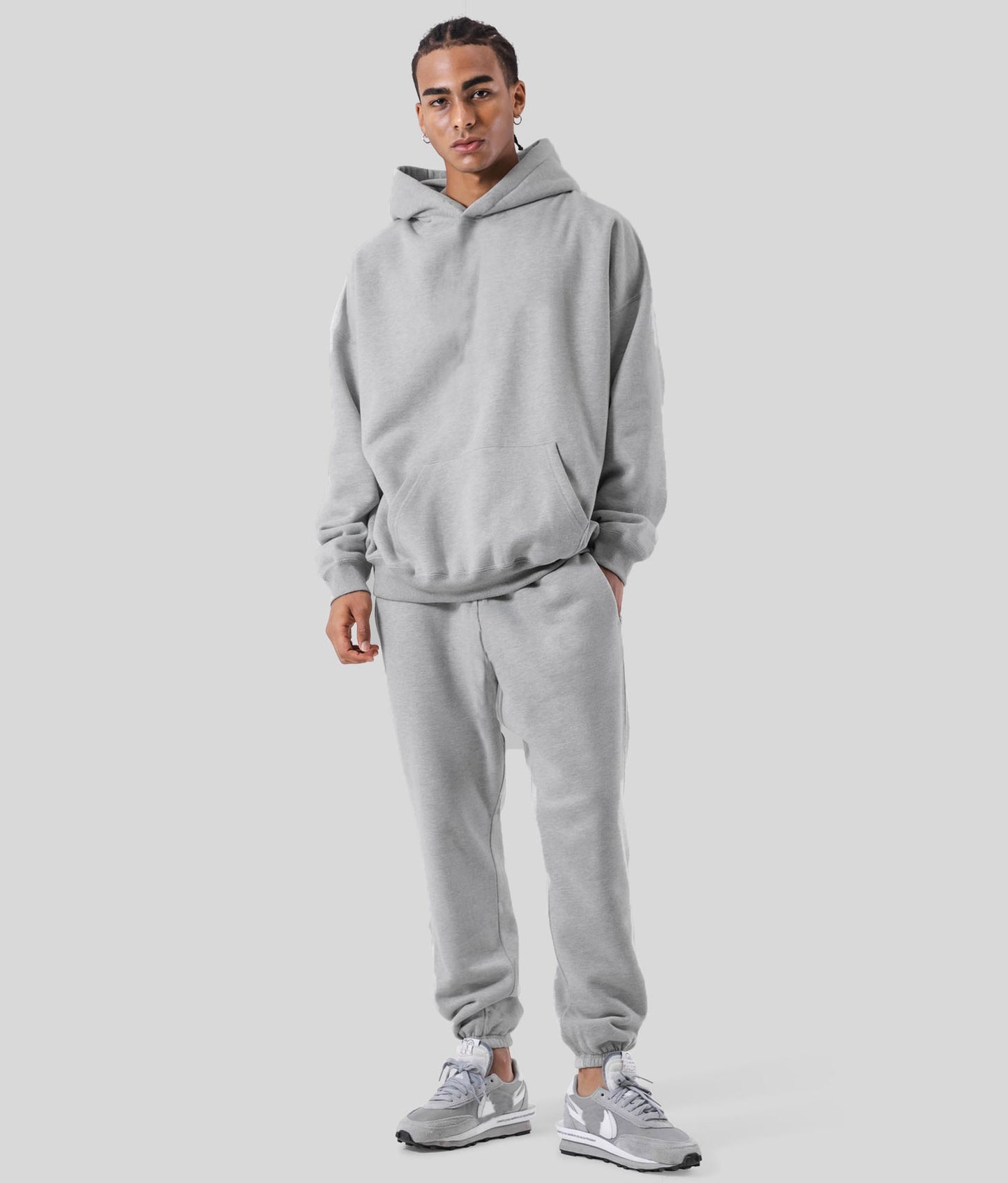 Herrer Behagelig Hoodie og Joggingbukser Sæt Stilla