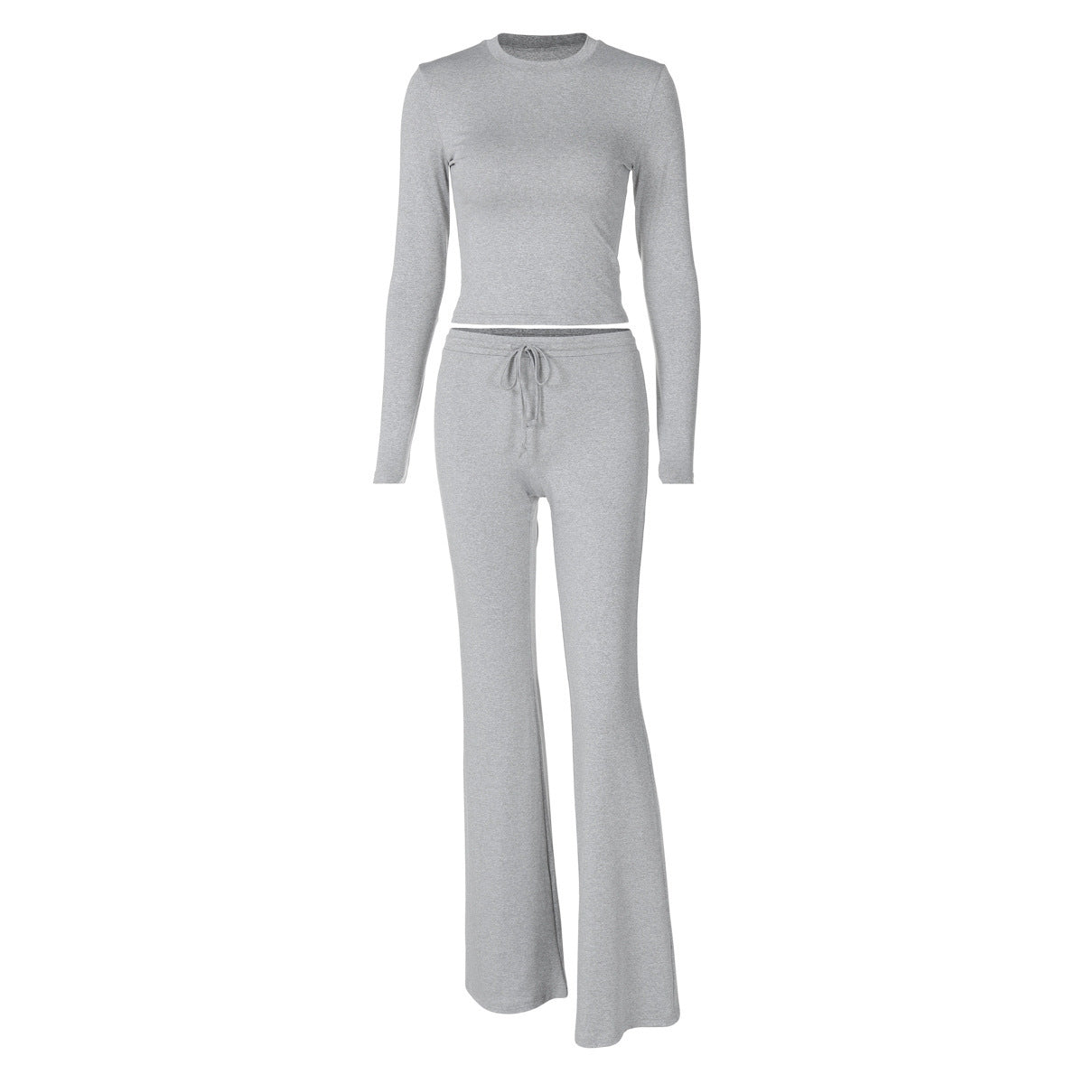 Dame Behagelig Langærmet Jumpsuit med flagrende ben og elastisk talje Stilla