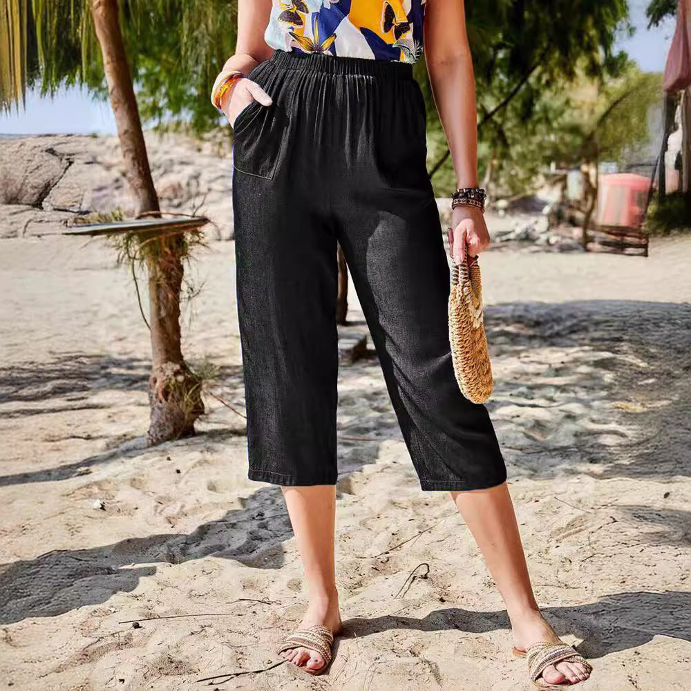 Dame afslappede 3/4 bukser Stilla