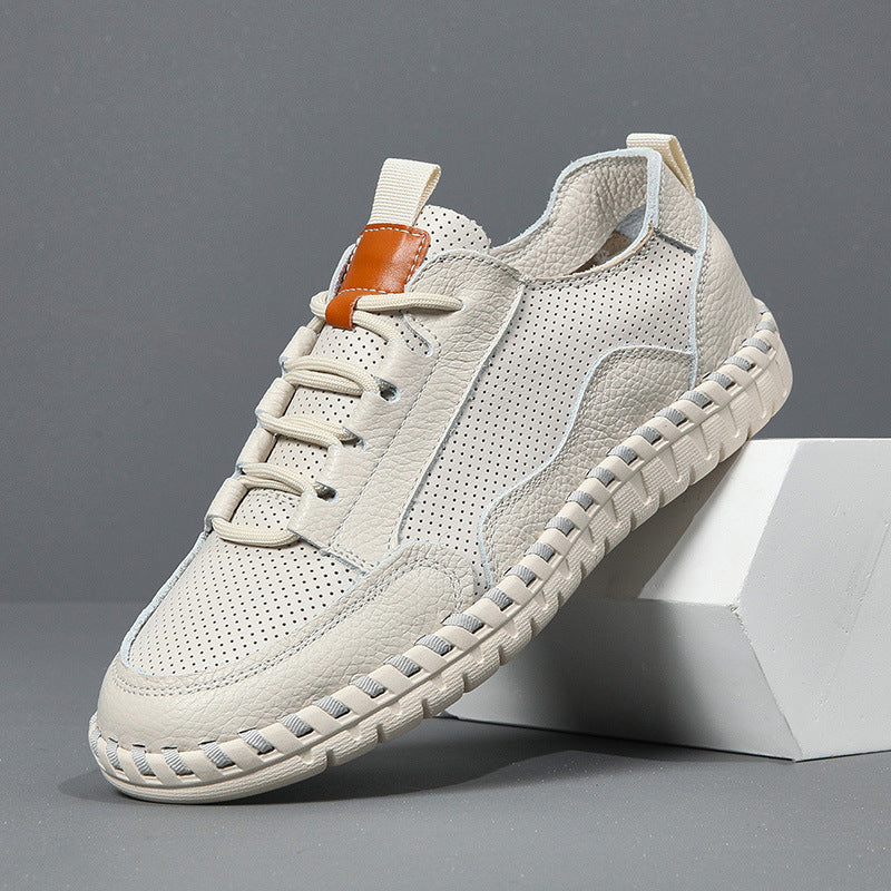 Herrer Åndbar Læder Sneakers Stilla