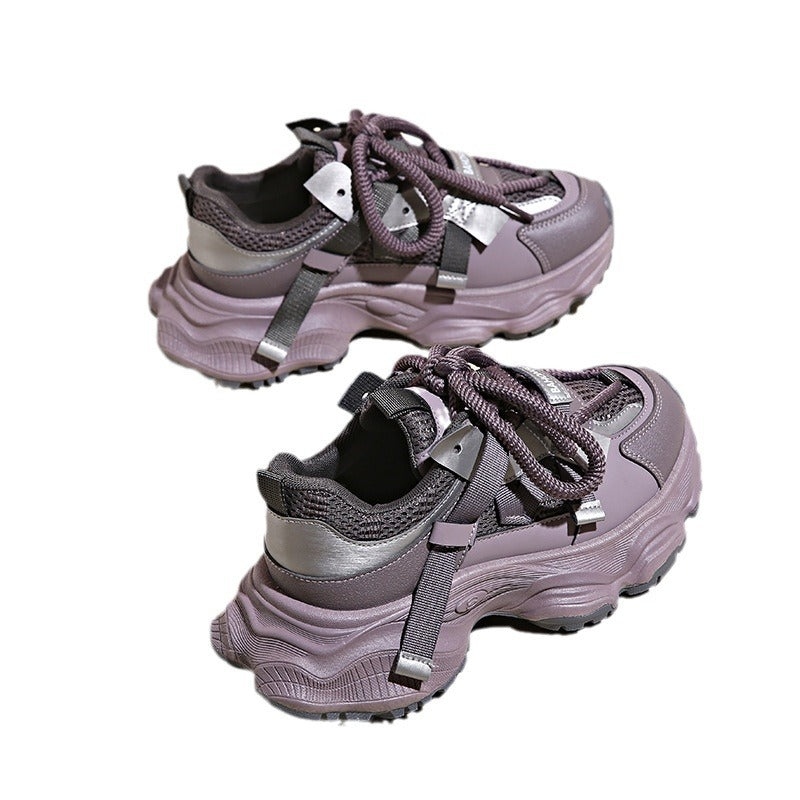 Dame Sporty Chunky Sneakers med åndbar mesh-overflade og ergonomisk dæmpning Stilla