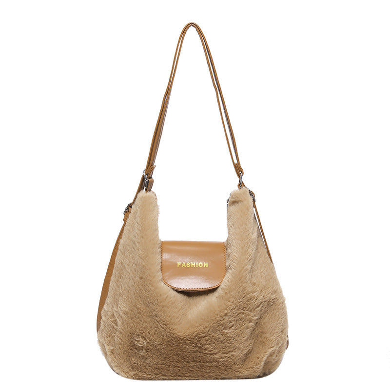 Femme Chic Falsk pels Skuldertaske Stilla