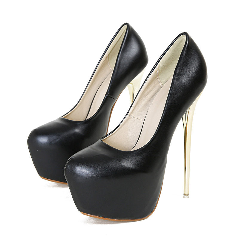 Dame Plateau Pumps med elegant Stiletto hæl Stilla
