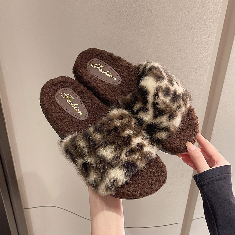 Dame Bløde Hjemmesko med Leopardmønster Stilla