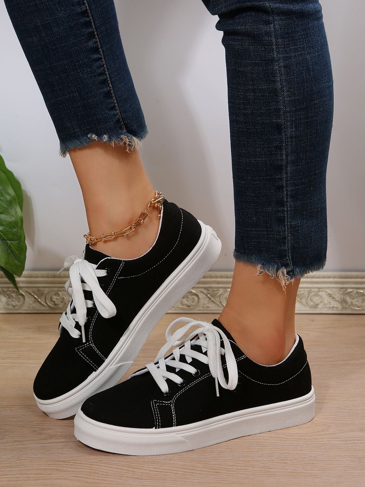 Dame afslappede sneakers med fleksibel sål og åndbart overmateriale Stilla