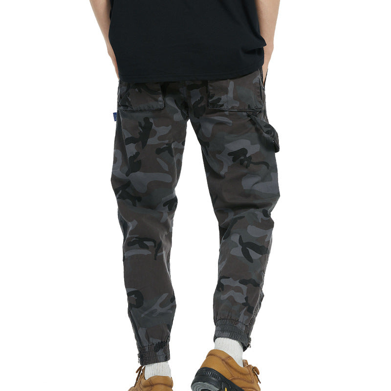 Herrer Camo Utility Cargo Bukser Stilla