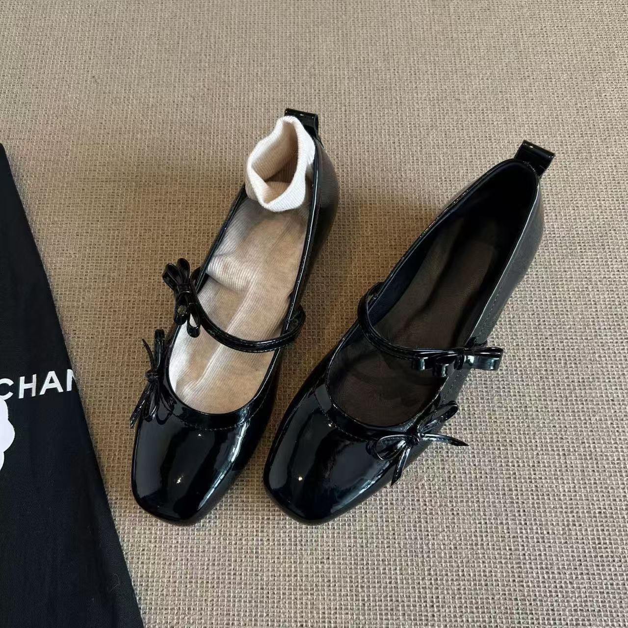 Kvinder Artistic Mary Jane Ballerinas med sløjfedetalje Stilla