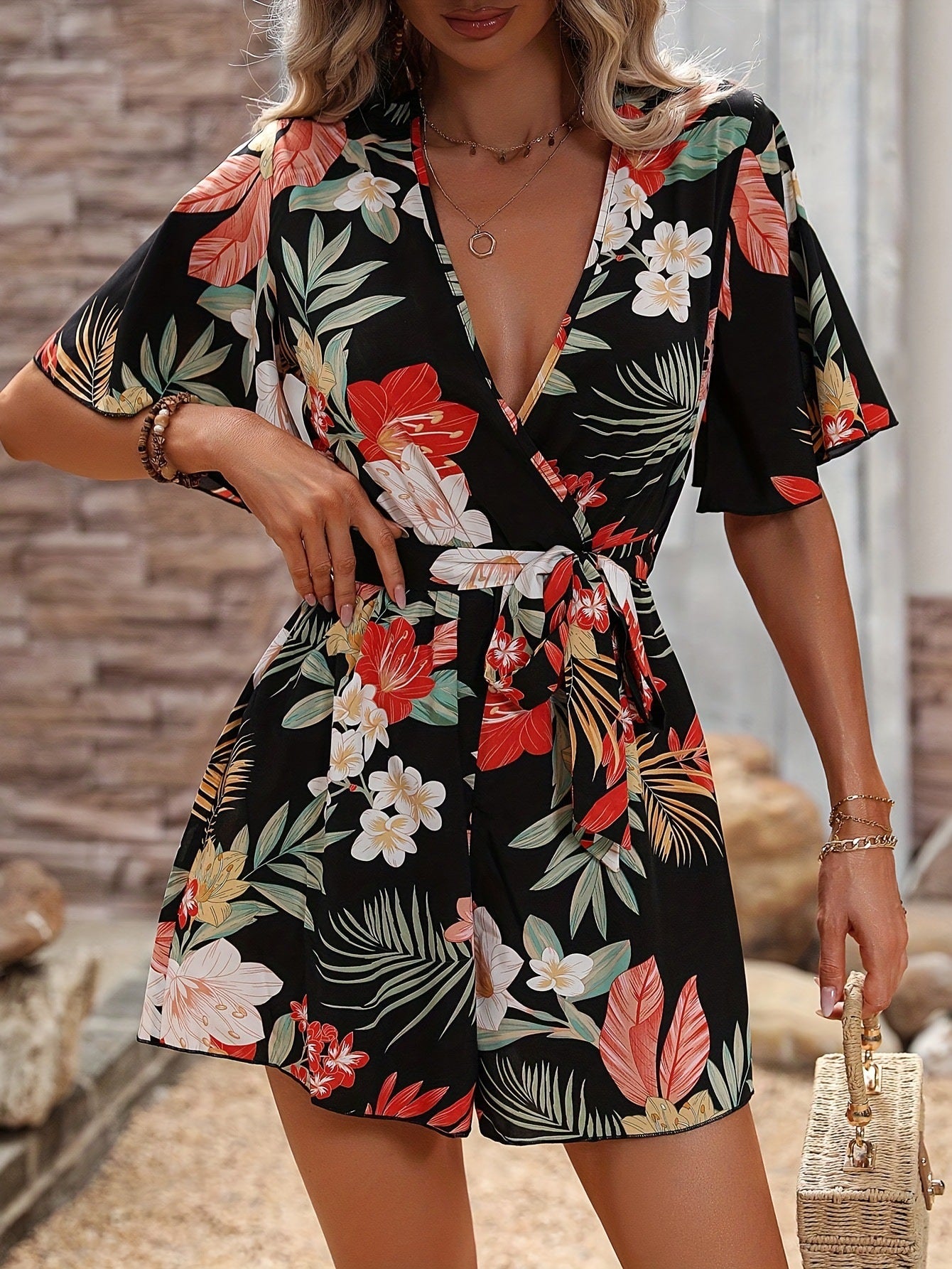 Dame Floral Wrap Jumpsuit Stilla