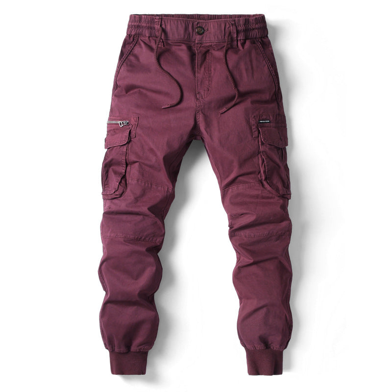 Herrer Cargo Jogger med justerbare manschetter og utility-lommer Stilla