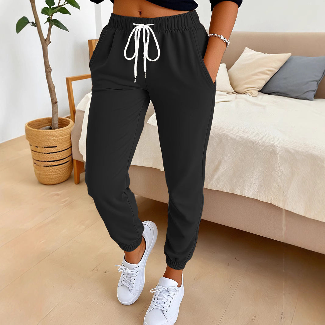 Dame fritids joggebukser med elastisk talje og praktiske lommer Stilla