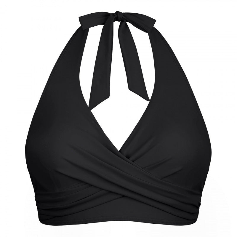 Dame Wickel-Bikini top med halterneck og figursyet design Stilla