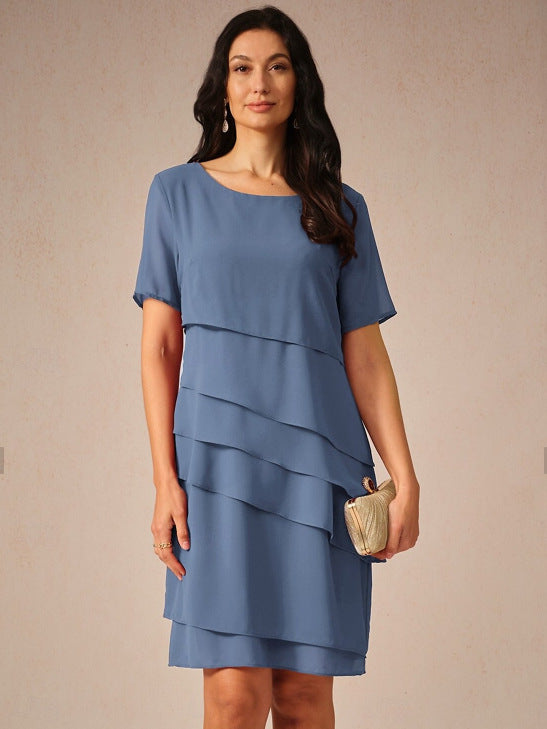 Dame elegant kjole med lagdelt design Stilla