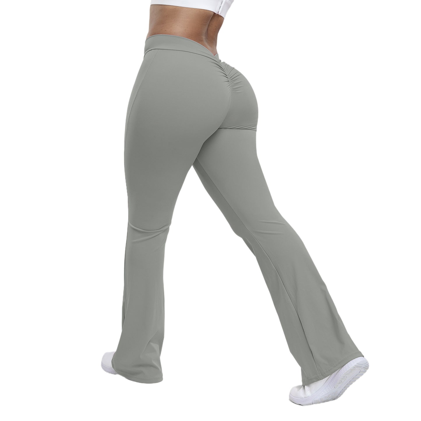 Dame sportleggings med høj talje og rynk Stilla