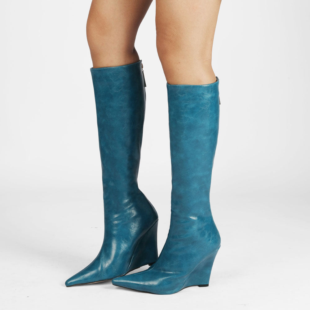 Femme High-Wedge Over-the-Knee Støvler Stilla
