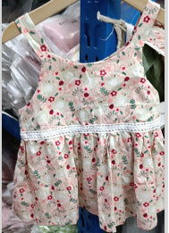 Pige blomsterprint sommer outfit sæt Stilla