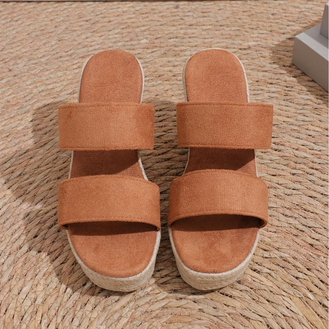 Dame Komfortable Espadriller med brede Remme Stilla