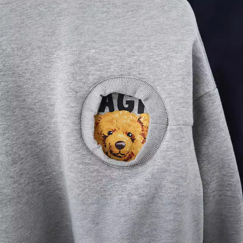 Børne grafik pullover sweatshirt med lommer design Stilla